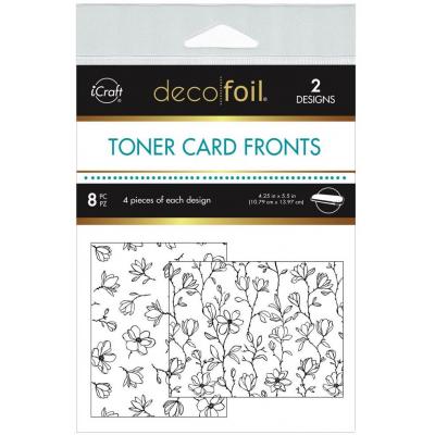 iCraft Deco Foil Toner Card Fronts - Delicate Magnolias